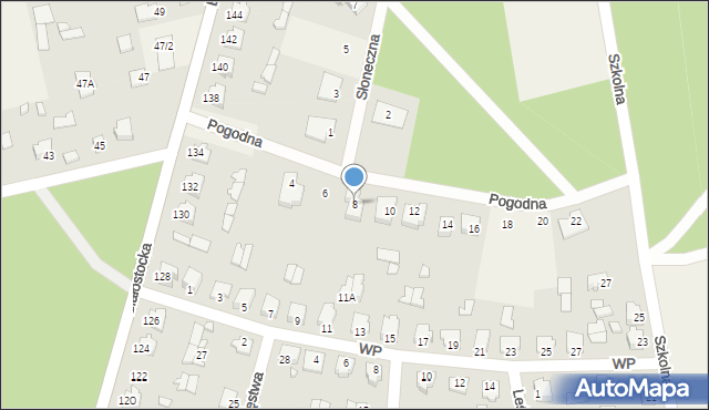 Gródek, Pogodna, 8, mapa Gródek