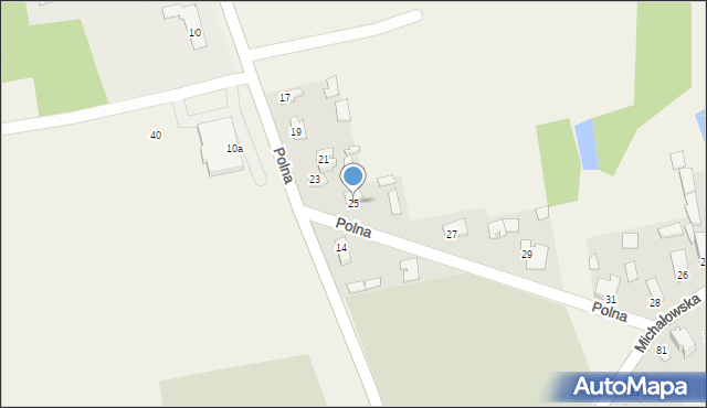 Gródek, Polna, 25, mapa Gródek