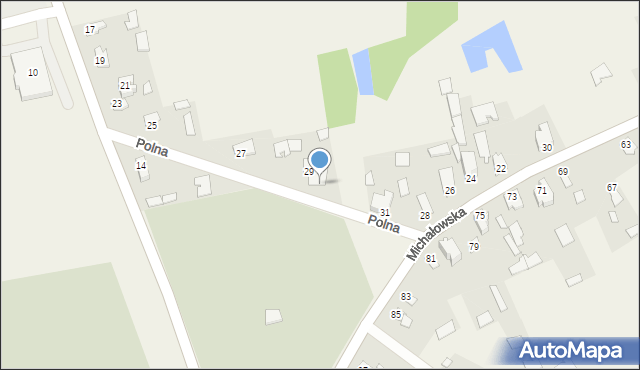Gródek, Polna, 29A, mapa Gródek