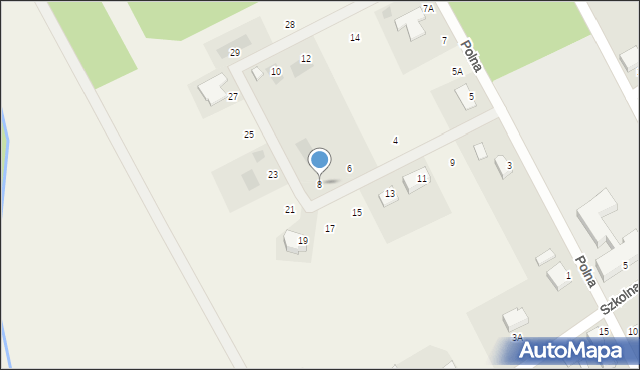 Gródek, Polna, 8, mapa Gródek