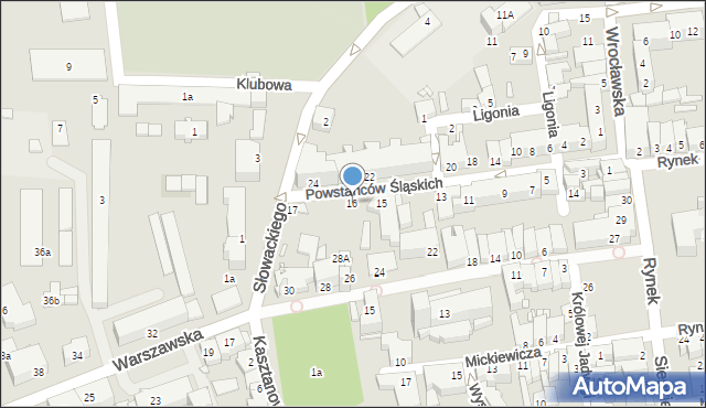 Grodków, Powstańców Śląskich, 16, mapa Grodków