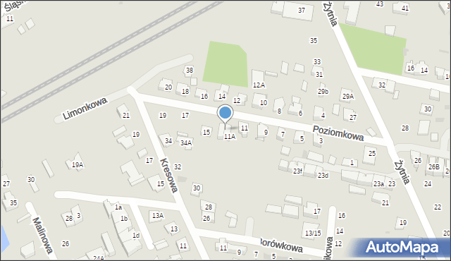 Grodzisk Mazowiecki, Poziomkowa, 13, mapa Grodzisk Mazowiecki