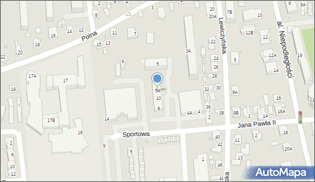 Grójec, Polna, 5A, mapa Grójec