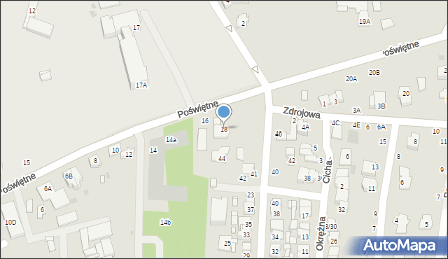 Grójec, Poświętne, 18, mapa Grójec