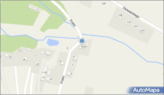 Grojec, Polec, 3, mapa Grojec