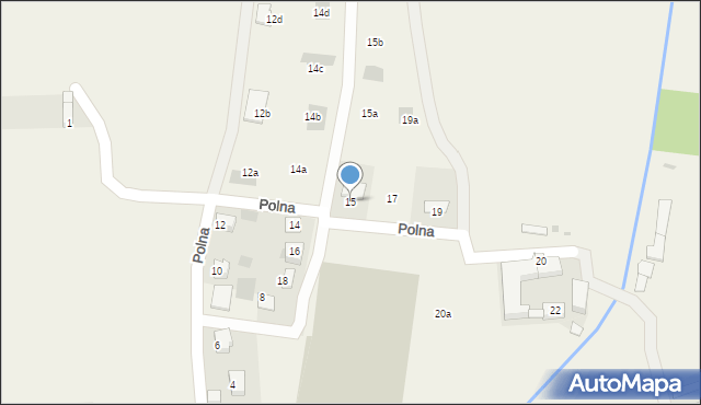 Gromadka, Polna, 15, mapa Gromadka