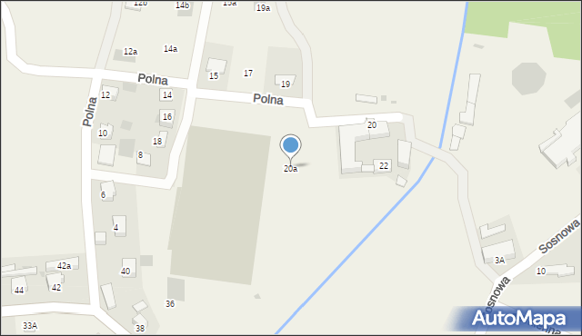 Gromadka, Polna, 20a, mapa Gromadka