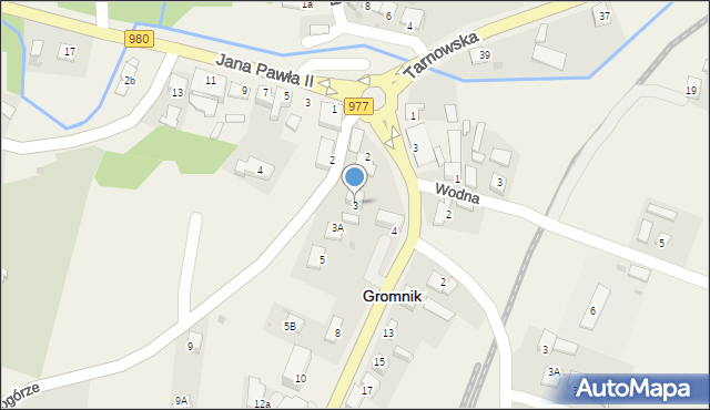 Gromnik, Pogórze, 3, mapa Gromnik