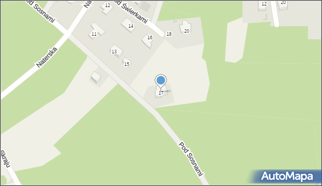 Gronity, Pod Sosnami, 17, mapa Gronity