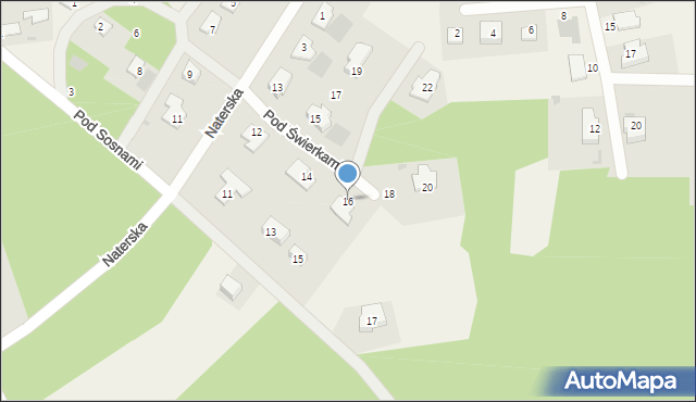 Gronity, Pod Świerkami, 16, mapa Gronity