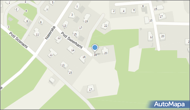 Gronity, Pod Świerkami, 18, mapa Gronity