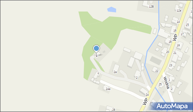 Gruczno, Podgórna, 4, mapa Gruczno