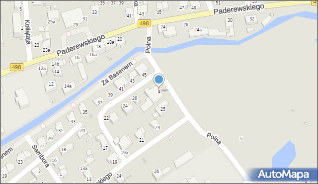 Grudziądz, Polna, 4, mapa Grudziądza