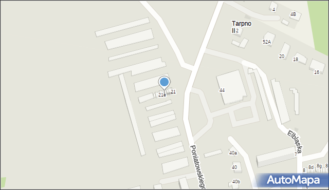 Grudziądz, Poniatowskiego, 21d, mapa Grudziądza