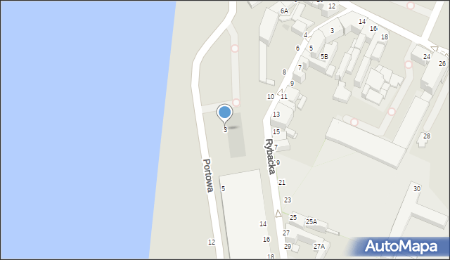 Grudziądz, Portowa, 3, mapa Grudziądza