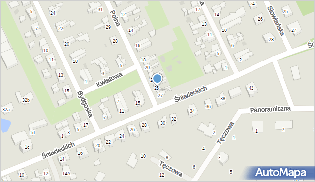 Gryfice, Polna, 26, mapa Gryfice