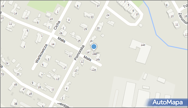 Gryfice, Pomorska, 14a, mapa Gryfice