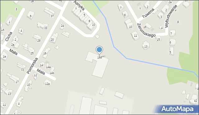 Gryfice, Pomorska, 14d, mapa Gryfice