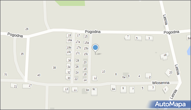 Gryfino, Pogodna, 13c, mapa Gryfino