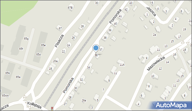 Gryfino, Pomorska, 36, mapa Gryfino