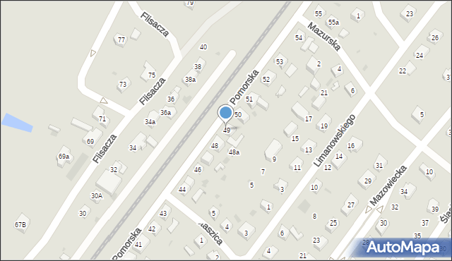 Gryfino, Pomorska, 49, mapa Gryfino