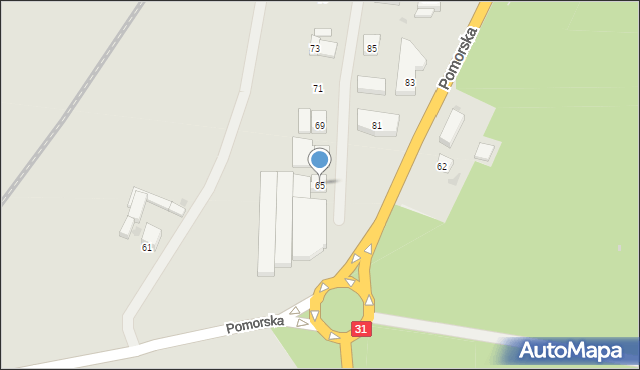 Gryfino, Pomorska, 65, mapa Gryfino