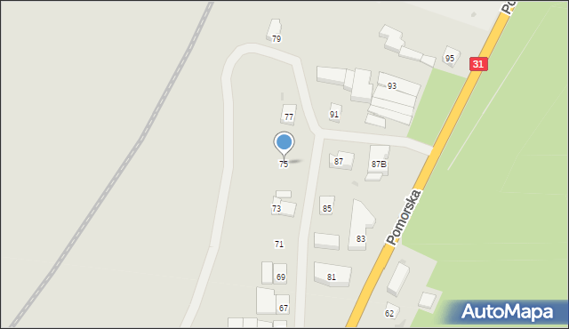 Gryfino, Pomorska, 75, mapa Gryfino