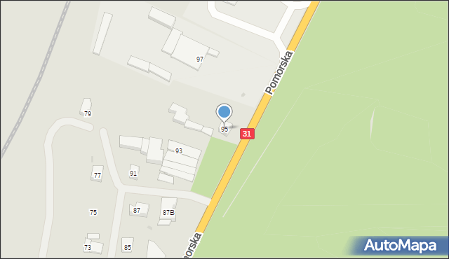 Gryfino, Pomorska, 95, mapa Gryfino