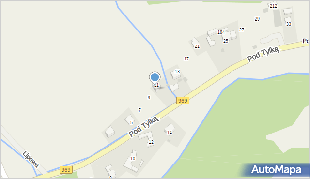 Grywałd, Pod Tylką, 273, mapa Grywałd