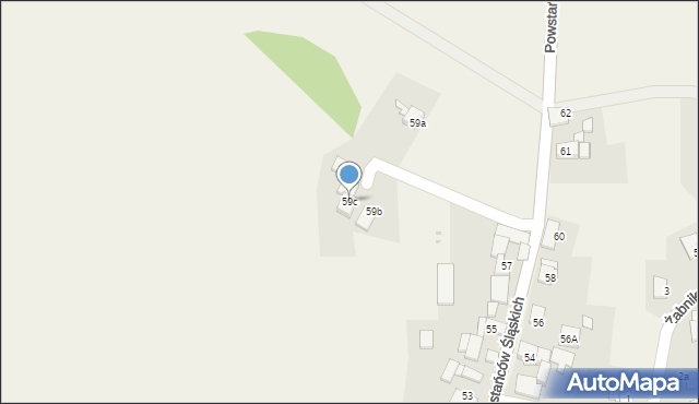 Grzegorzowice, Powstańców Śląskich, 59c, mapa Grzegorzowice