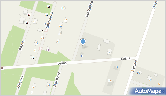 Gulczewo, Poziomkowa, 4, mapa Gulczewo