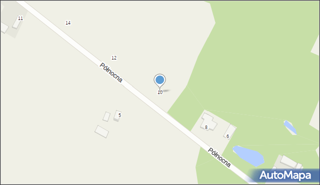 Gurba, Północna, 10, mapa Gurba