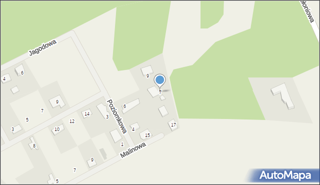 Gurówko, Poziomkowa, 7, mapa Gurówko