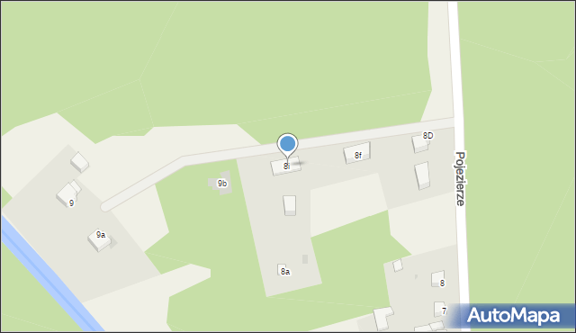 Gwda Wielka, Pojezierze, 8i, mapa Gwda Wielka