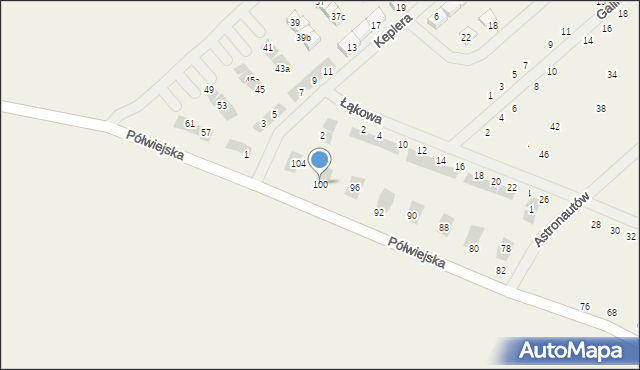 Gwiazdowo, Półwiejska, 100, mapa Gwiazdowo