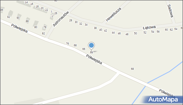 Gwiazdowo, Półwiejska, 64, mapa Gwiazdowo