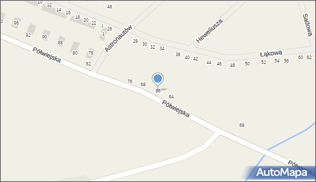 Gwiazdowo, Półwiejska, 66, mapa Gwiazdowo