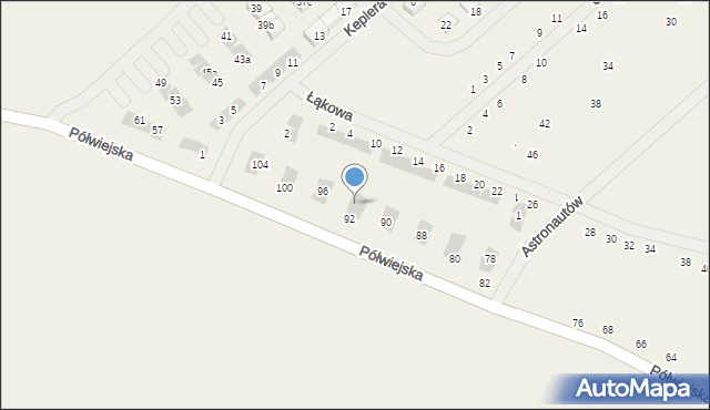Gwiazdowo, Półwiejska, 94, mapa Gwiazdowo