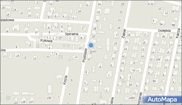 Hajnówka, Podlasie, 12, mapa Hajnówka