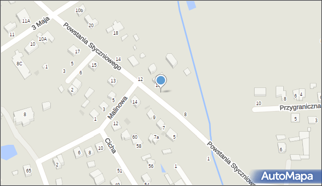 Halinów, Powstania Styczniowego, 10B, mapa Halinów