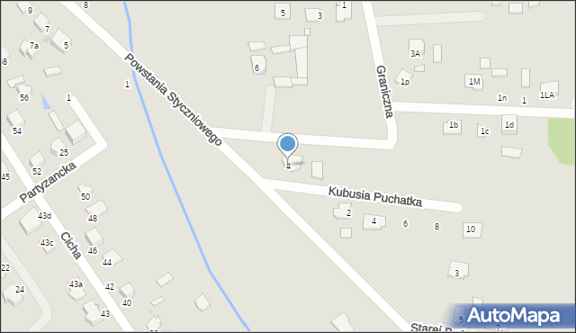 Halinów, Powstania Styczniowego, 4, mapa Halinów