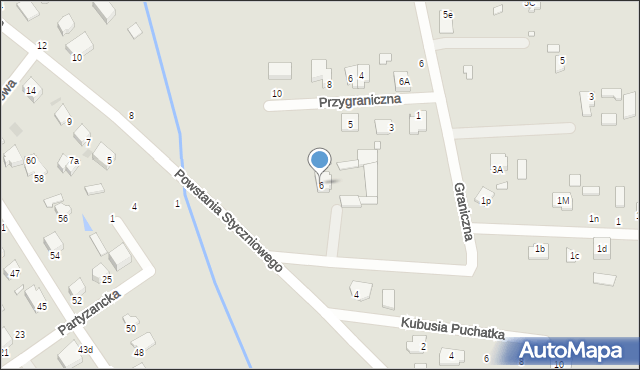 Halinów, Powstania Styczniowego, 6, mapa Halinów