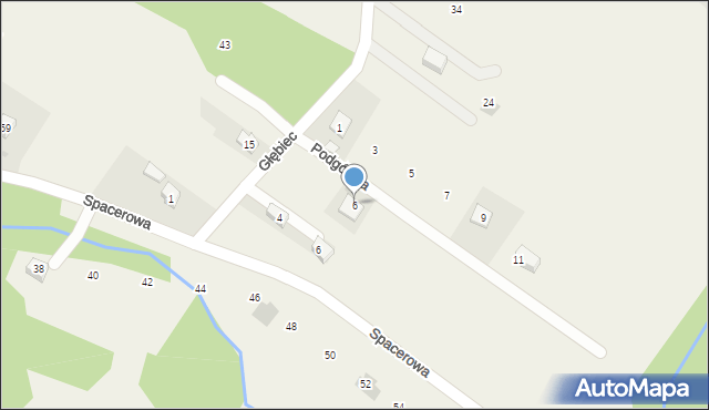 Harbutowice, Podgórska, 6, mapa Harbutowice