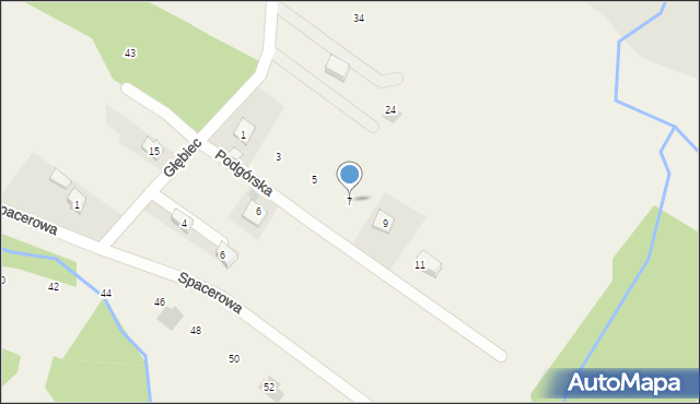 Harbutowice, Podgórska, 7, mapa Harbutowice