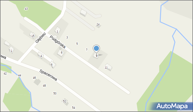 Harbutowice, Podgórska, 9, mapa Harbutowice