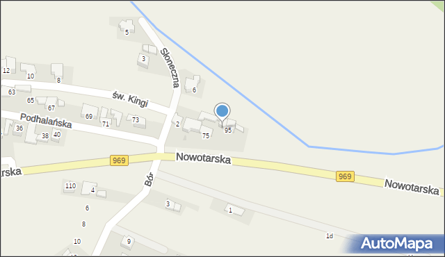 Harklowa, Podhalańska, 77, mapa Harklowa