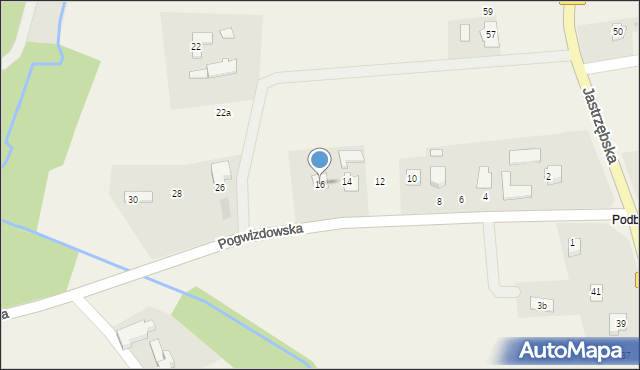 Hażlach, Pogwizdowska, 16, mapa Hażlach