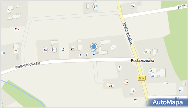 Hażlach, Pogwizdowska, 4, mapa Hażlach