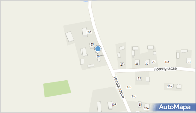 Horodyszcze, Pozytywna, 109, mapa Horodyszcze