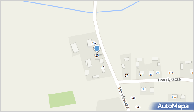 Horodyszcze, Pozytywna, 111, mapa Horodyszcze